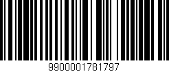 Código de barras (EAN, GTIN, SKU, ISBN): '9900001781797'