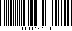 Código de barras (EAN, GTIN, SKU, ISBN): '9900001781803'