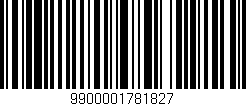 Código de barras (EAN, GTIN, SKU, ISBN): '9900001781827'