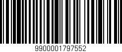 Código de barras (EAN, GTIN, SKU, ISBN): '9900001797552'