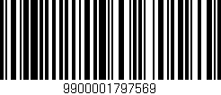 Código de barras (EAN, GTIN, SKU, ISBN): '9900001797569'