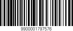 Código de barras (EAN, GTIN, SKU, ISBN): '9900001797576'