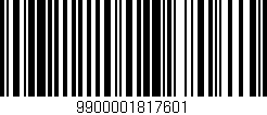 Código de barras (EAN, GTIN, SKU, ISBN): '9900001817601'