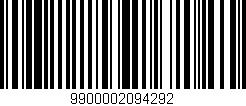 Código de barras (EAN, GTIN, SKU, ISBN): '9900002094292'
