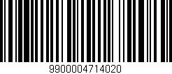 Código de barras (EAN, GTIN, SKU, ISBN): '9900004714020'