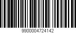 Código de barras (EAN, GTIN, SKU, ISBN): '9900004724142'