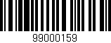 Código de barras (EAN, GTIN, SKU, ISBN): '99000159'