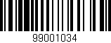 Código de barras (EAN, GTIN, SKU, ISBN): '99001034'