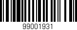 Código de barras (EAN, GTIN, SKU, ISBN): '99001931'