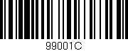 Código de barras (EAN, GTIN, SKU, ISBN): '99001C'