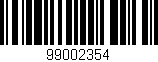 Código de barras (EAN, GTIN, SKU, ISBN): '99002354'