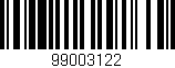 Código de barras (EAN, GTIN, SKU, ISBN): '99003122'