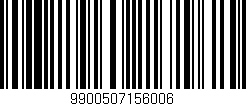 Código de barras (EAN, GTIN, SKU, ISBN): '9900507156006'