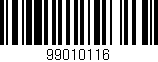 Código de barras (EAN, GTIN, SKU, ISBN): '99010116'