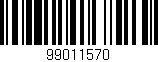 Código de barras (EAN, GTIN, SKU, ISBN): '99011570'