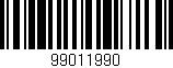 Código de barras (EAN, GTIN, SKU, ISBN): '99011990'