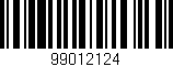 Código de barras (EAN, GTIN, SKU, ISBN): '99012124'