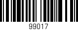 Código de barras (EAN, GTIN, SKU, ISBN): '99017'