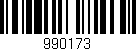 Código de barras (EAN, GTIN, SKU, ISBN): '990173'