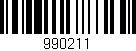 Código de barras (EAN, GTIN, SKU, ISBN): '990211'