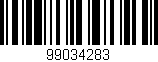 Código de barras (EAN, GTIN, SKU, ISBN): '99034283'