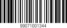 Código de barras (EAN, GTIN, SKU, ISBN): '99071001344'