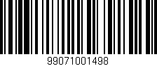 Código de barras (EAN, GTIN, SKU, ISBN): '99071001498'