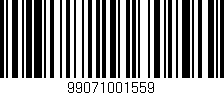 Código de barras (EAN, GTIN, SKU, ISBN): '99071001559'
