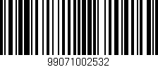 Código de barras (EAN, GTIN, SKU, ISBN): '99071002532'