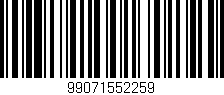 Código de barras (EAN, GTIN, SKU, ISBN): '99071552259'