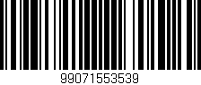 Código de barras (EAN, GTIN, SKU, ISBN): '99071553539'
