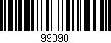 Código de barras (EAN, GTIN, SKU, ISBN): '99090'