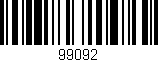 Código de barras (EAN, GTIN, SKU, ISBN): '99092'