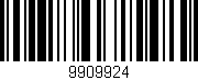 Código de barras (EAN, GTIN, SKU, ISBN): '9909924'