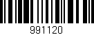 Código de barras (EAN, GTIN, SKU, ISBN): '991120'