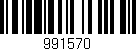 Código de barras (EAN, GTIN, SKU, ISBN): '991570'