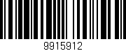 Código de barras (EAN, GTIN, SKU, ISBN): '9915912'