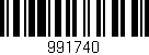 Código de barras (EAN, GTIN, SKU, ISBN): '991740'