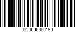 Código de barras (EAN, GTIN, SKU, ISBN): '9920098880159'