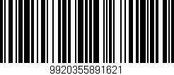 Código de barras (EAN, GTIN, SKU, ISBN): '9920355891621'