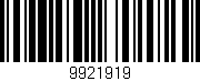 Código de barras (EAN, GTIN, SKU, ISBN): '9921919'