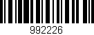 Código de barras (EAN, GTIN, SKU, ISBN): '992226'