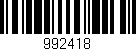 Código de barras (EAN, GTIN, SKU, ISBN): '992418'
