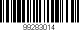 Código de barras (EAN, GTIN, SKU, ISBN): '99283014'
