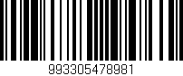 Código de barras (EAN, GTIN, SKU, ISBN): '993305478981'