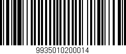Código de barras (EAN, GTIN, SKU, ISBN): '9935010200014'