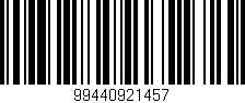 Código de barras (EAN, GTIN, SKU, ISBN): '99440921457'