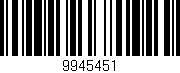 Código de barras (EAN, GTIN, SKU, ISBN): '9945451'