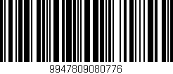 Código de barras (EAN, GTIN, SKU, ISBN): '9947809080776'