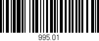 Código de barras (EAN, GTIN, SKU, ISBN): '995.01'